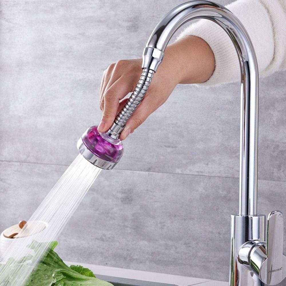 360° Rotation Kitchen Faucet Fan Filter Bath Faucet Connector Aerator Splash-Proof Faucet Kitchen