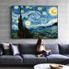 Impressionist Van Gogh Starry Night Canvas Painting Wall Art Posters And Prints Starry Night Decorative Pictures For Living Room Cuadros Decor