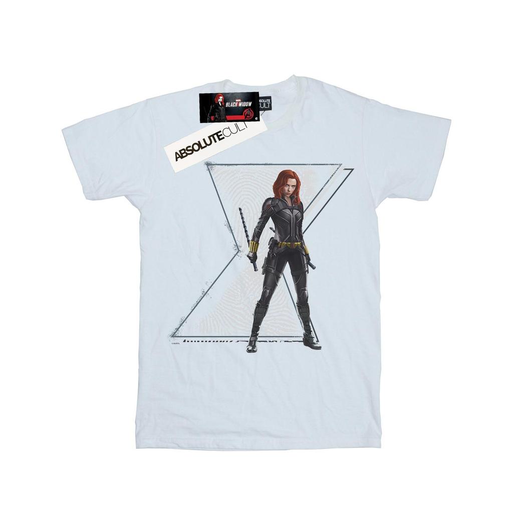Marvel Womens/Ladies Black Widow Movie Natasha Logo Cotton Boyfriend T-Shirt