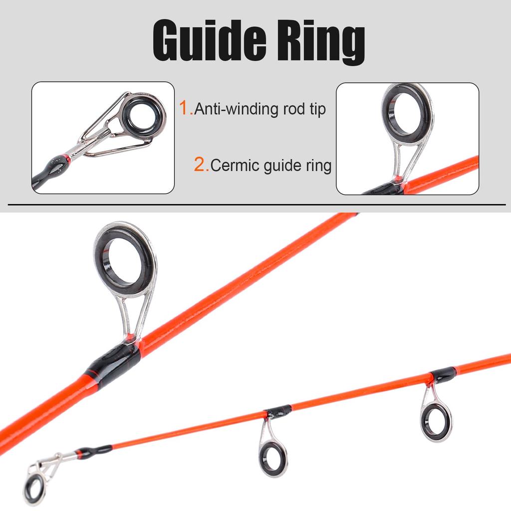 Удочка для ледяной удочки, портативная легкая удочка, спиннинговая рыбалка для форели, окуня, угри, рыбалка