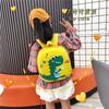 Dinosaur Cat And Kids School Backpack With Animal Design And Fabric Waterproof