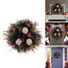 Halloween Skull Wreath Artificial Wreath Halloween Decorations for Front Door Garden Farmhouses Wedding Inside Outside