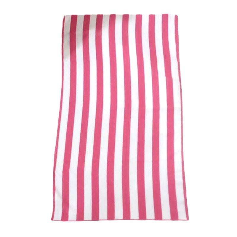 Premium Microfiber Blue White Stripe Sports Towel Fast Drying Absorbent Beach Towel For Seaside Vacation And Outdoor Use