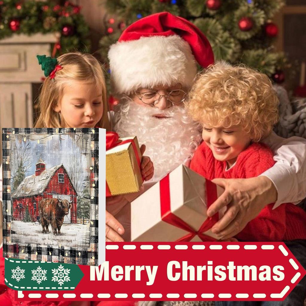 Домашний декор 2024 Праздничный адвент-календарь Адвент-календарь Коллекционный 2D-набор забавных животных Памятный коллекционный домашний декор