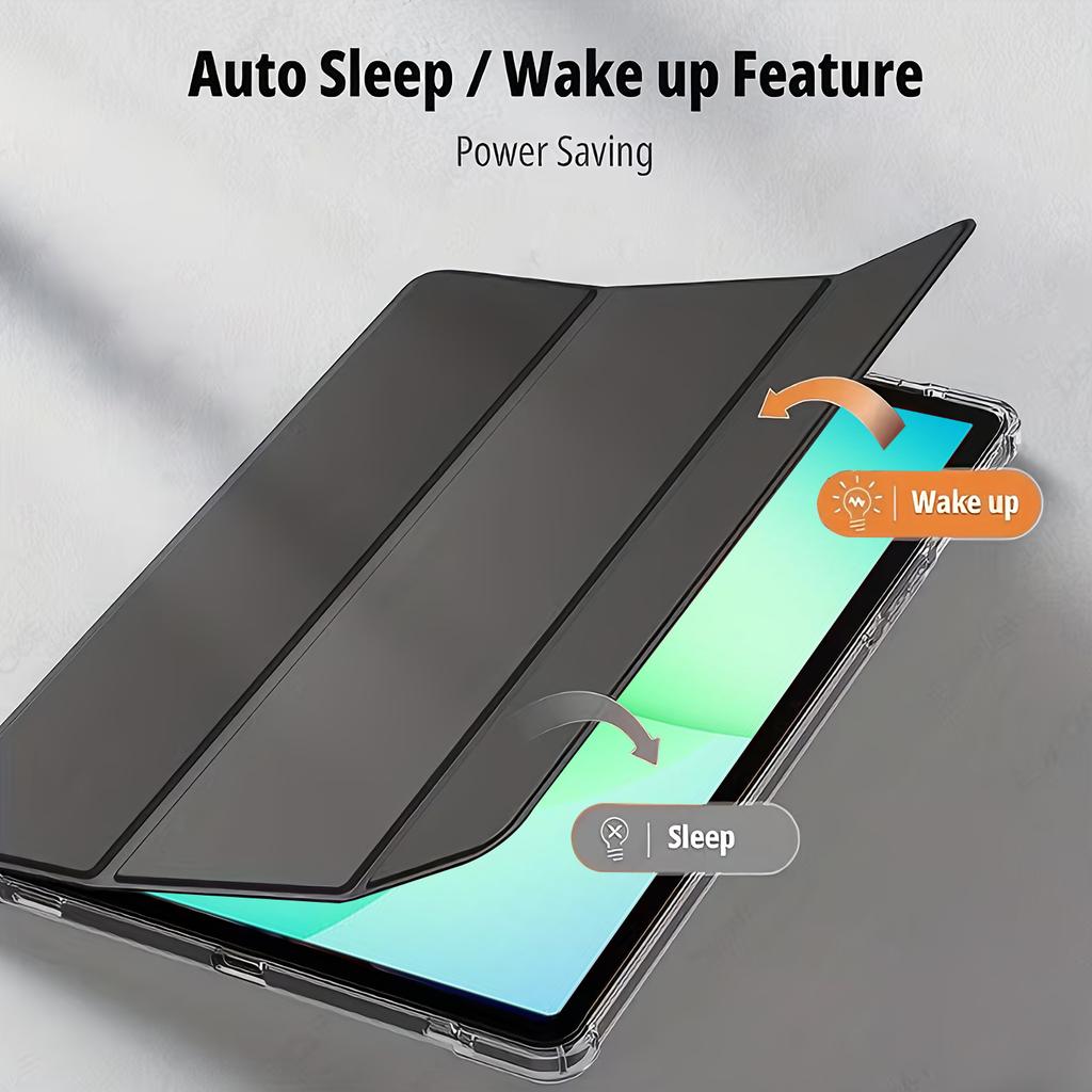 For Samsung Galaxy Tab A8 A9 A11 S6 S9 S10 FE Lite 10.4 10.5 10.9 11 X231 X210 Transparent Acrylic Case , Auto Wake/Sleep Cover