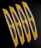 Car door anti-collision strip, carbon fiber reflective sticker, bumper leaf plate, universal body warning decorative sticker