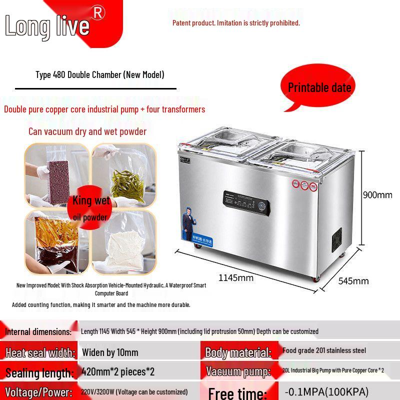 Fully Automatic Vacuum Sealer for Large Commercial and Home Use