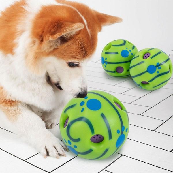 Игрушка для собак Dingdongpet виляющий мячик 14 x 14 см, 1 штука, разные цвета