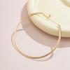 Elegant Simple Chunky Circle Torques Necklace for Women Trendy Choker Collar 2025 Fashion Jewelry on the Neck Accessories Female