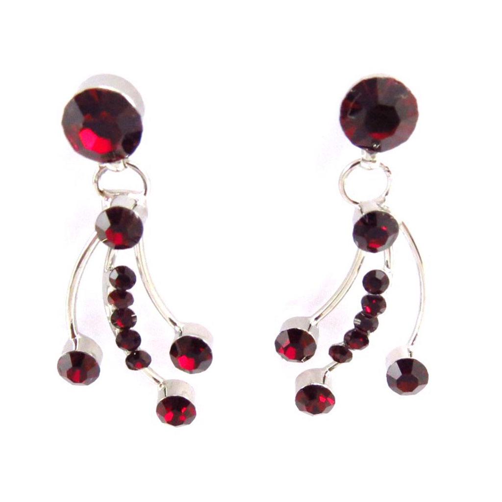 Les Trésors De Lily [J6677] — Красные дизайнерские серьги Paradis Floral