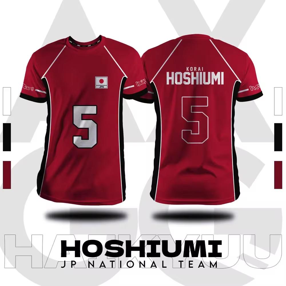 Haikyuu Fukurdani Red Cartoon Anime Cosplay 3D Printed Мужская футболка Летний топ с короткими рукавами Новый модный мужской
