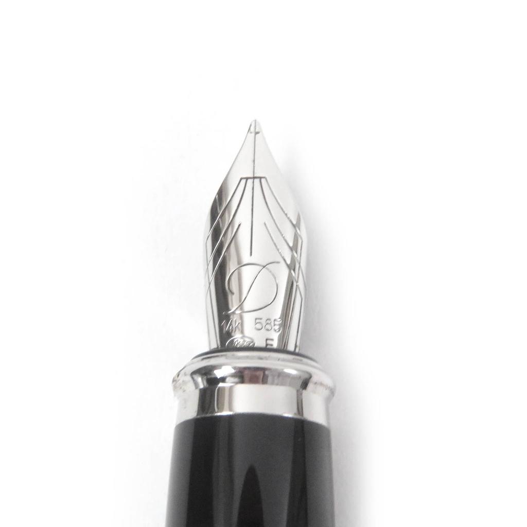 Very Good Dupont fountain pen Fidelio Cap type black 14K mens Used