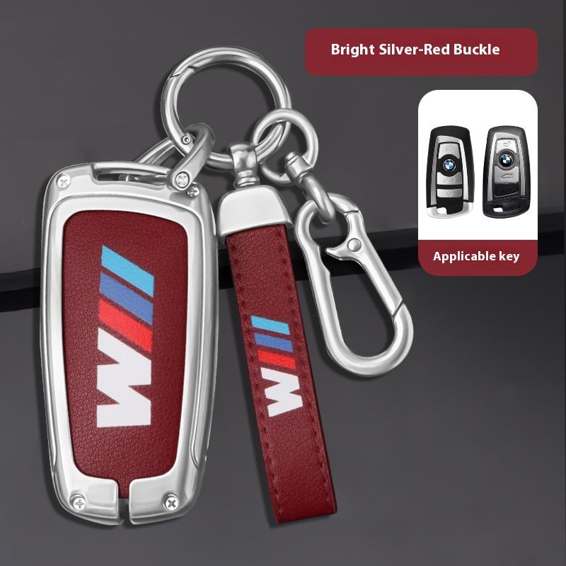 AAAQU1 Car Zinc Alloy Key Case Key Chain For BMW E60 E61 E70 E81 E87 E90 E91 E92 G30 F10 F20 F30 X1 X5 X3 1 3 5 6 Series Z4 Key Shell