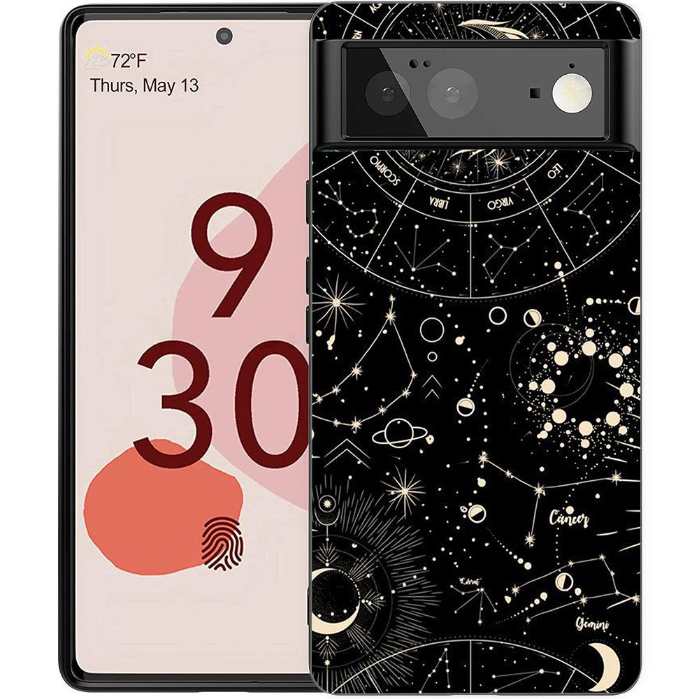 Астрологический Чехол для Телефона 'Солнце Луна Облака' для Google Pixel 8 7 6 7A 6A Pro 5G Ударопрочный Силиконовый 9 Pro XL 8 Pro 5G Корпус