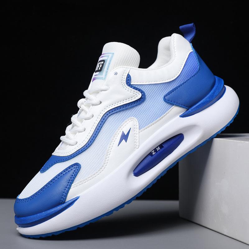 Летние дышащие кроссовки из сетки 2024 года, мужская повседневная обувь в корейском стиле, мужские туфли на платформе для подиума, кроссовки «папины»