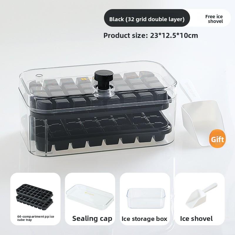 Нажмите на поднос для кубиков льда, форму для льда, льдогенератор, крышку для хранения в бытовом холодильнике, самодельный ледник