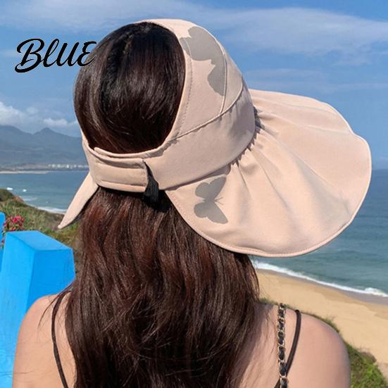 Sunshade Hat for Face Protection Women Sun Bucket Hat Wide Brim Summer Foldable Beach with UV Cap Breathable Outdoor Travel Comfortable Hiking