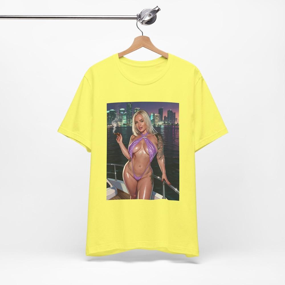 Elana Bunnz Bikini Pinup T-Shirt | GTA 6 Graphic Streetwear Print Tee