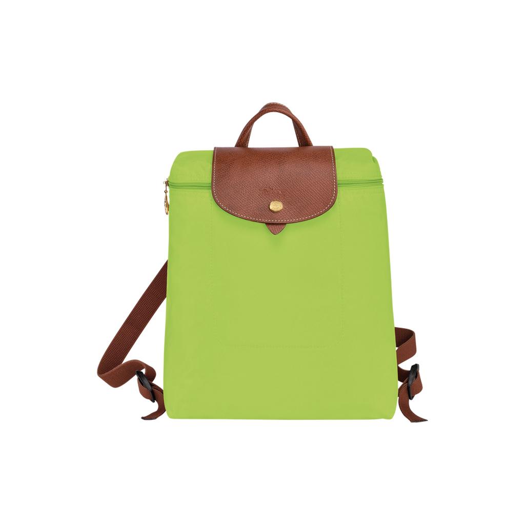 Longchamp Le Pliage 26 Snap Zipper Closure Leather Trim Mini Backpack Women backpack Green 1699089355
