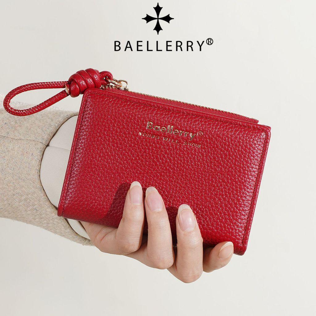 Женский кошелек Baellerry с текстурой PU личи и множеством отделений для карт для повседневного использования