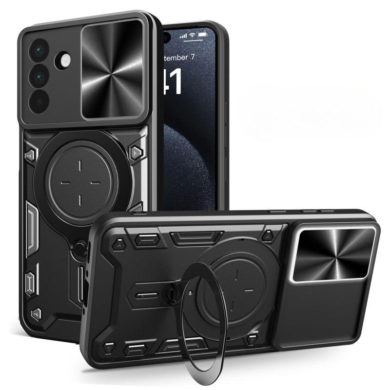 Для Samsung Galaxy S25 S24 Plus 23 Ultra Чехол Магнитный держатель Кольцо Броня Противоударные чехлы для Samsung A73 A72 A71 A56 Задняя крышка