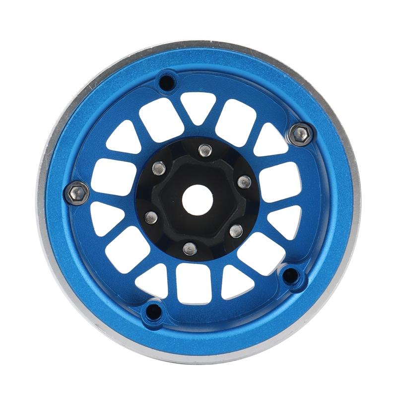 4PCS Metal 1.9 Beadlock Wheel Rim Hub for 1/10 RC Crawler Car Axial SCX10 90046 AXI03007 Traxxas TRX4 RC4WD D90 D110