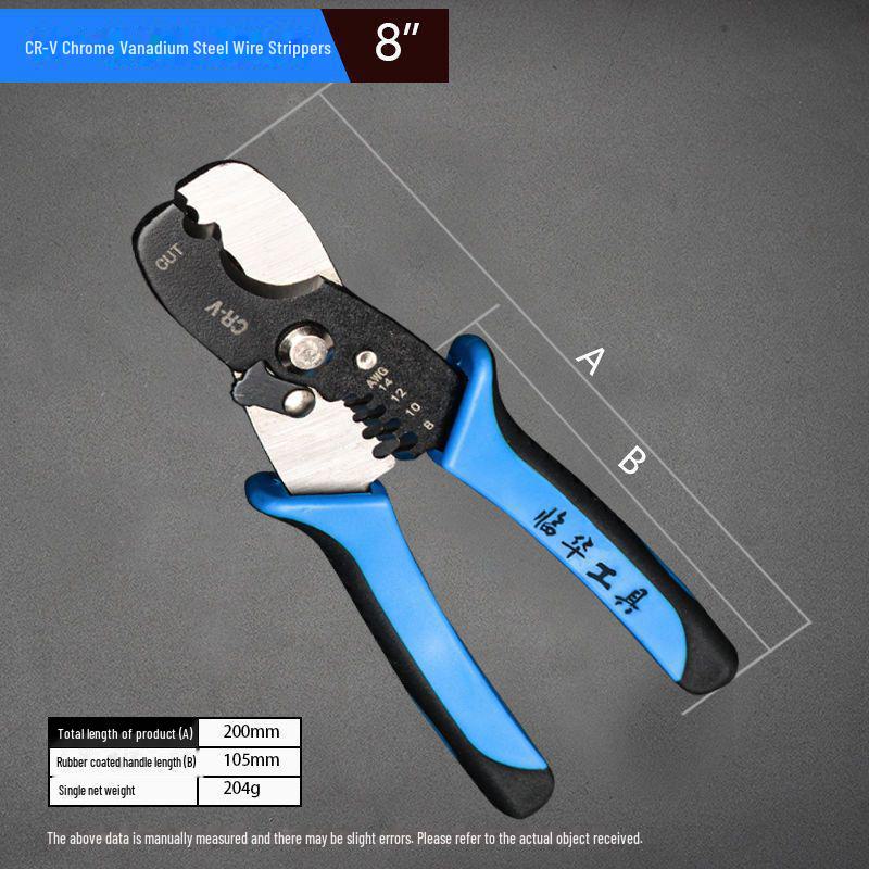 Профессиональные клещи для зачистки проводов электрика: Изготовленный на заказ многофункциональный инструмент для резки проводов со специальной функцией зачистки веток.