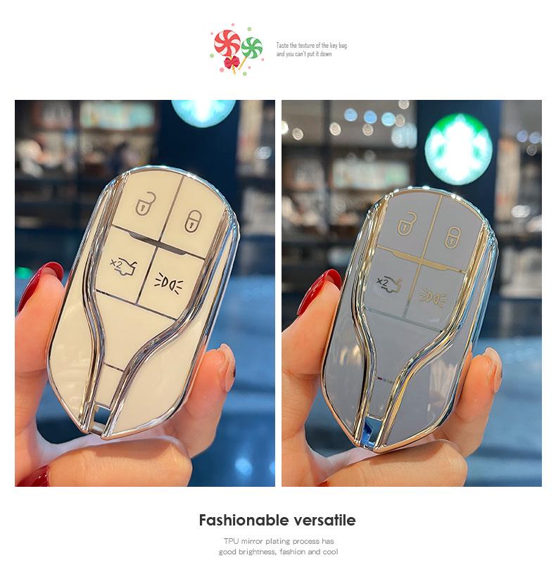 Women's Maserati Key Case for Levante and Ghibli Models - High-End Design