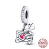 Copper Travel Theme Suitcase Camera Bag Pendant Beads Charms Fit Original Bracelets Women Diy Jewelry Gift