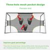 Soccer Goal Net with Scoring Zones Portable Folding Outdoor Football Goal Target Training Aid Soccer Net for Backyard Football Training