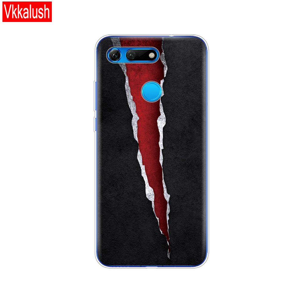 Силиконовый чехол для телефона для Huawei Honor View 20 V20, чехол из ТПУ, мягкий силиконовый чехол для Honor V20, чехол с милым животным узором