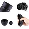49mm Rubber Camera Lens Hood Set/2pcs Collapsible Designs Reduce Glare and Flares Improve Photography and Video