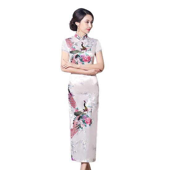 Qipao Soft Classic Элегантный женский Cheongsam против морщин для сценического шоу