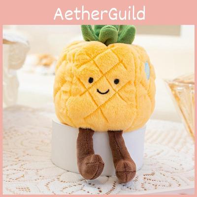 Милый оранжевый ананас арбуз дуриан клубника мультяшный плюшевый кулон