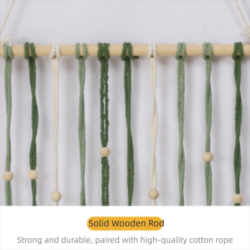 Handmade Boho Wall Decor Macrame Wall Hanging Pendant Creative Wall Art Leaf Tapestry  Homestay