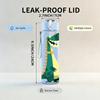 1PC Green Dinosaur Cartoon Dino Print 750ml Color Plastic Sports Water Bottle Leakproof Flip Straw Lid Suitable for Sports Office Home Use