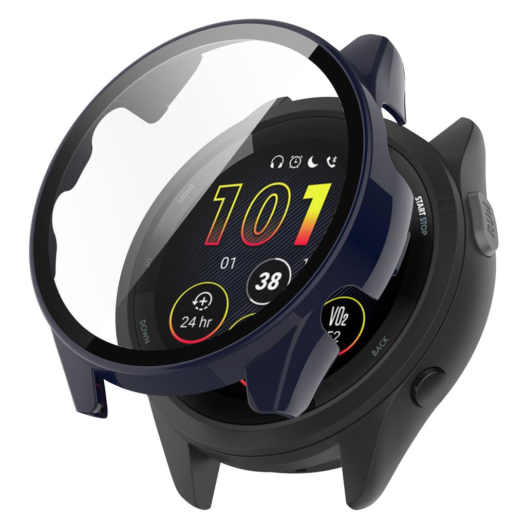 Полный защитный чехол для Garmin Forerunner 165, чехол-защитная пленка для экрана Forerunner165 Music, ПК 2-в-1, накладка-чехол + пленка из закаленного стекла