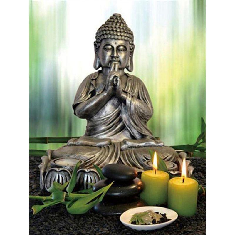 Diamond Painting Kit Buddha Rhinestones 5D DIY Diamond Embroidery Craft Cross Stitch Religion Mosaic Handmade Gift Home Decor