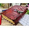 Hocus Pocus Eye Leather Journal Vintage Antique Deckle Edge Sketchbook