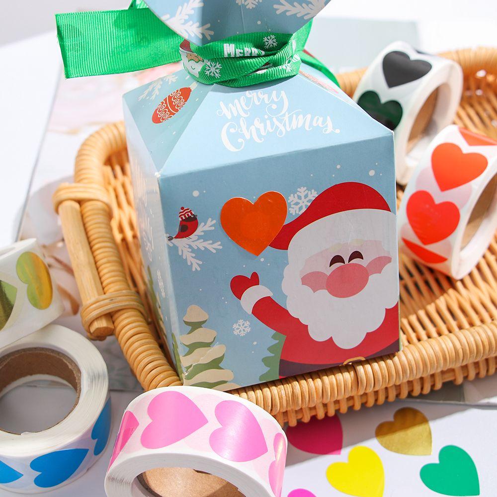 Party Supplies Home Decor Gift Packaging Seal Labels Love Heart Shaped Sticker Scrapbooking