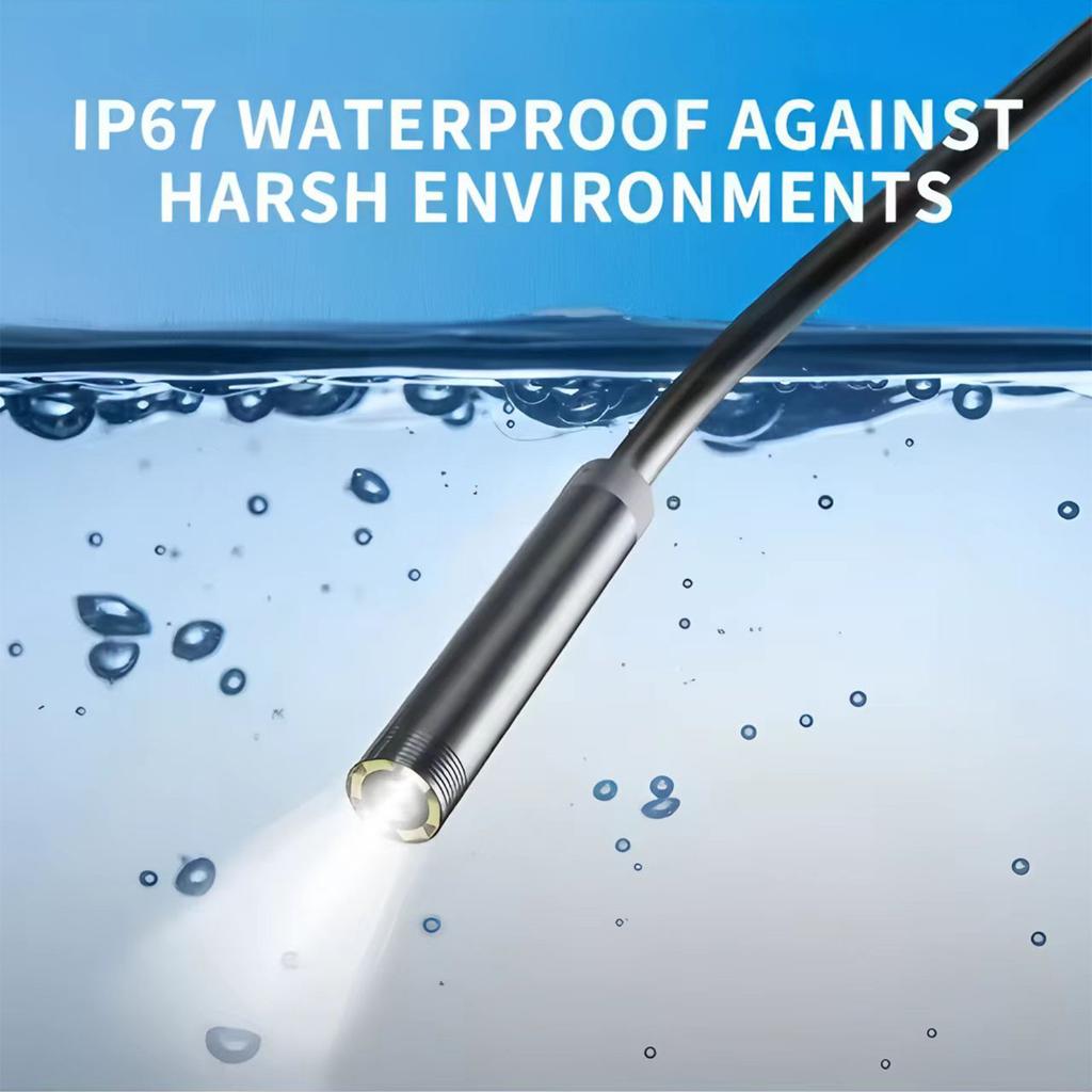 Практичный 8-мм Android эндоскоп 3 в 1 USB/Micro USB/Type-C бороскоп инспекционная камера IP67 водонепроницаемый для смартфона компьютеров