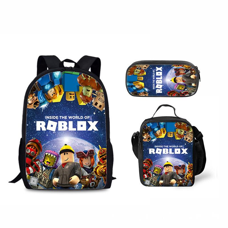 Набор детских рюкзаков Roblox с мультяшным принтом для школы и путешествий
