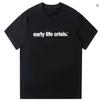 Футболка Nettspend Early Life Crisis Футболки с принтом Nettspend Merch Буквенный принт Модная женская унисекс хлопковая одежда Повседневная High Street