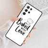 Love Baking Chef Knife Phone Case For Samsung Galaxy S25 S23 S30 S8 S21 S20 FE S24 S22 Note 10 20 S8 Plus lite Ultra
