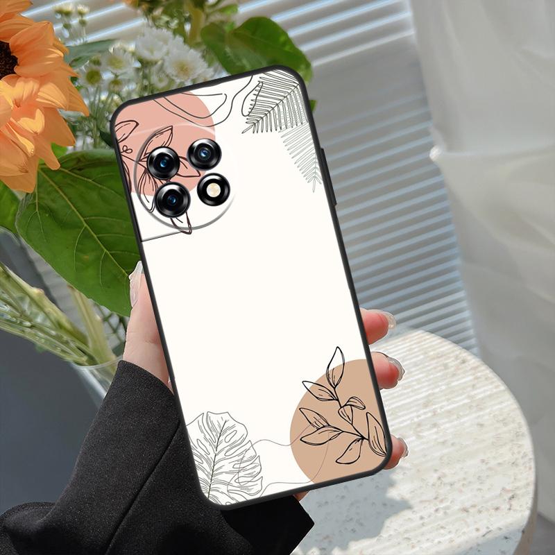 Чехол с абстрактными растениями для OnePlus Nord 5 CE 2 3 4 Lite N20 N30 OnePlus 15 13 12 11 10 8T 10T 13R 13T 15R