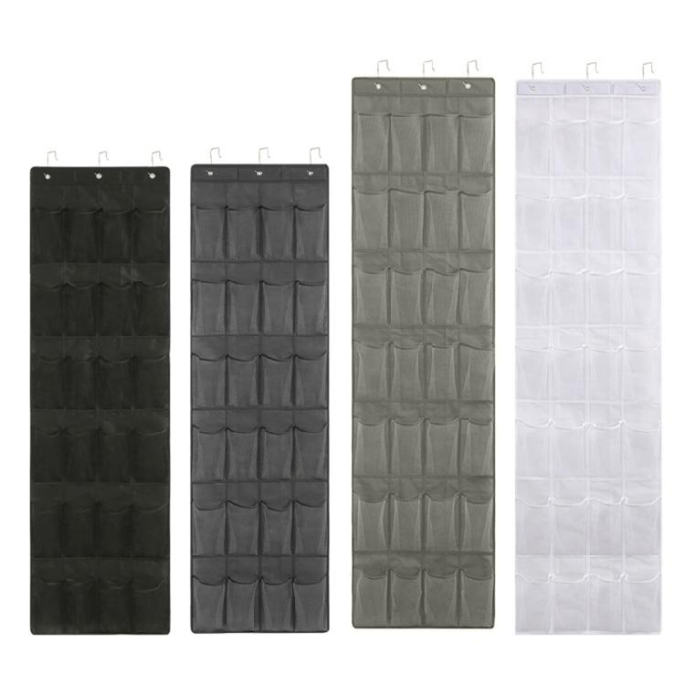 24/28 Grid Shoes Organizer Door Storage Holder Hanging Shoe Rack for Women Men