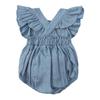 Newborn Baby Girl Romper Infant Baby Girls Ruffle Sleeve Bodysuit Casual Toddler Coming Home- Summer Jumpsuit Clothes  Yellow 66-90