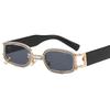 New cyberpunk style diamond-encrusted sunglasses Internet celebrity hip-hop chain diamond glasses European and American small frame women's sunglasses