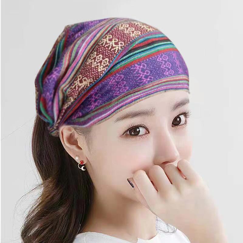 Широкая повязка на голову из хлопка и льна с вышивкой для женщин - универсальный аксессуар для волос