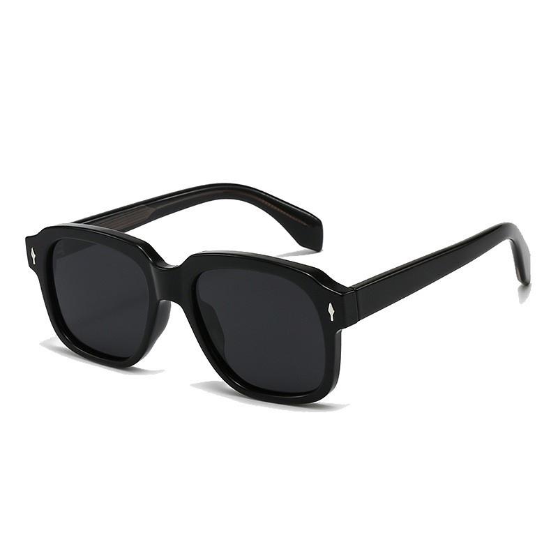 Modern Flattop Square Sunglasses For Men With Uv Protection For Travel And Parties